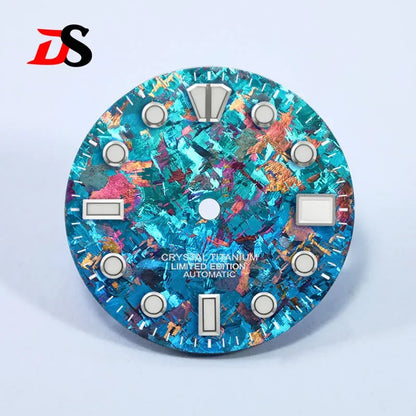 28.5mm Dial Crystal Titanium Text Dial Chaotic Texture BGW9 C3 Lume NH35 Movement