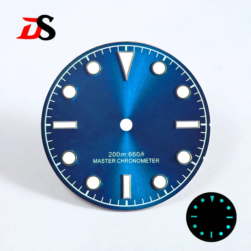 Matte Dial 28.5mm Sunburst Dial Tu-dor Blue Lume No Date NH38 NH35 Movement
