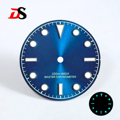 Matte Dial 28.5mm Sunburst Dial Tu-dor Blue Lume No Date NH38 NH35 Movement