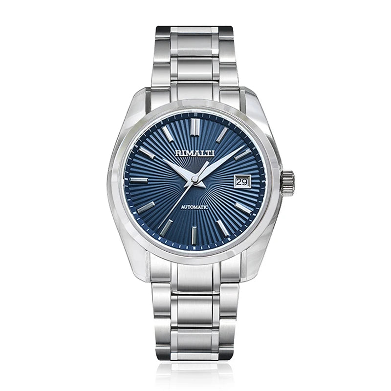 RIMALTI 40mm44gs Case Sapphire Crystal High-quality Mechanical Men's Watch GMT NH35NH34 Suitable for 32.5mm Dial