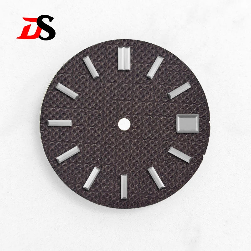 28.5MM Dial Texture Surface Watch Dial for NH35/NH36 Movement SKX007 No Lume Art Style