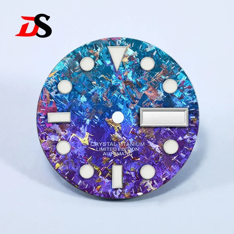 SUB 28.5mm Dial BGW9 C3 Lume Ice Crystal Titanium for NH35 NH36 Movement