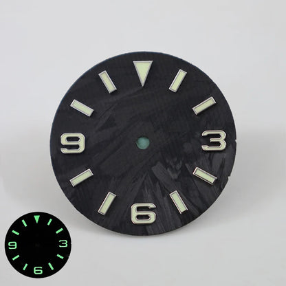 369 EXP Carbon Fiber Dial blue/green lume 28.5mm NH35
