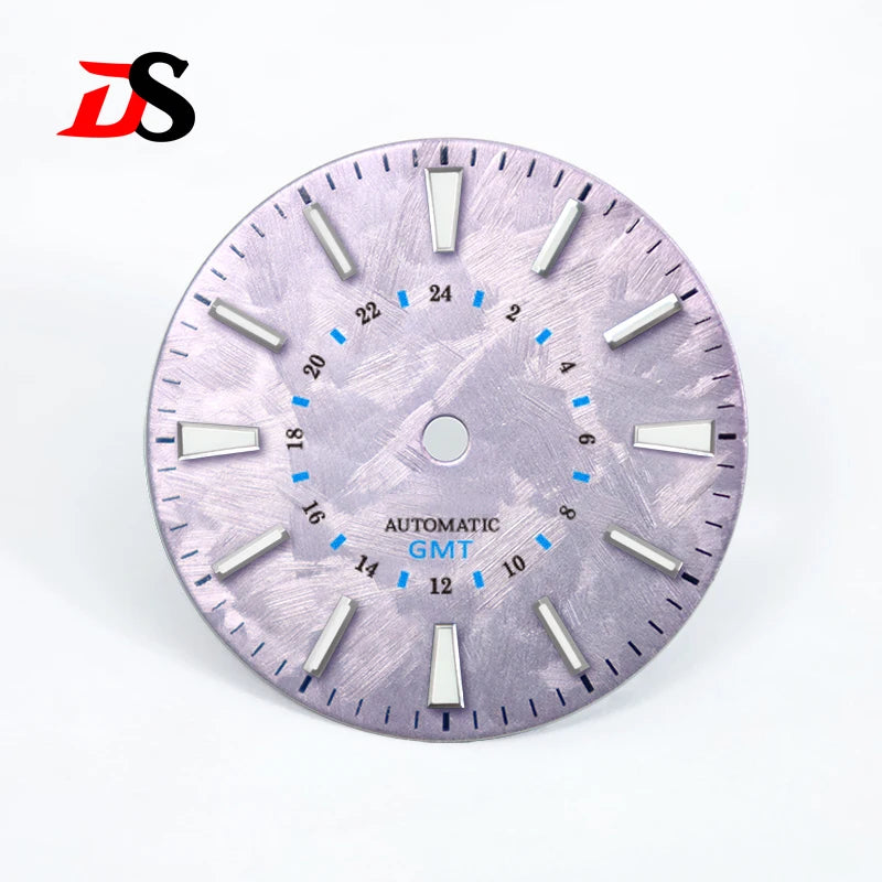 28.5mm Sakura Blue GMT Dial Blue Luminous NH34GMT Movement No Date