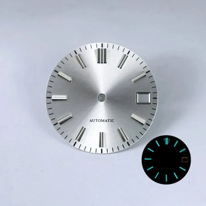 28.5mm Sunburst Dial GS MOD Blue Lume NH35 Movement No Lume
