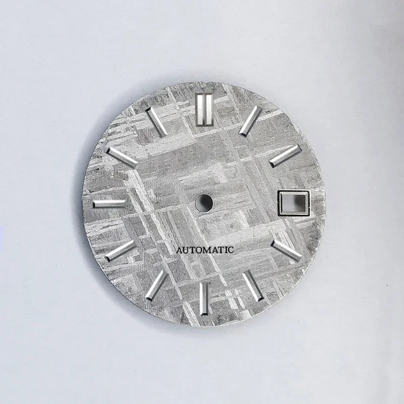 No Lume Natural Grey Meteorite Dial NH35NH36 28.5mm