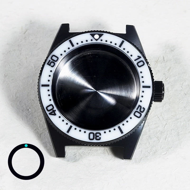 62MAS 40mm Black Case PVD Stainless Steel Case Sapphire Glass AR Coating NH34GMT NH35 Arab Bezel Ceramic