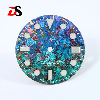28.5mm Dial Crystal Titanium Text Dial Chaotic Texture BGW9 C3 Lume NH35 Movement