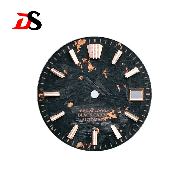 28.5mm Carbon Fiber Dial CTZ Index Custom Logo NH34 NH35 Movement No Lume