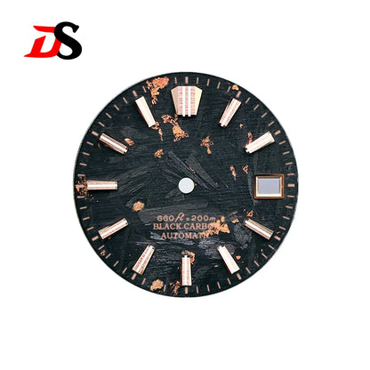 28.5mm Carbon Fiber Dial CTZ Index Custom Logo NH34 NH35 Movement No Lume
