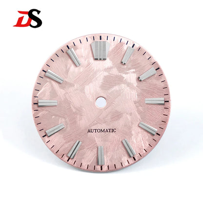 GS High Quality Sakura Smoky Green No Date Dial No Lume 28.5MM NH38 Blue lume