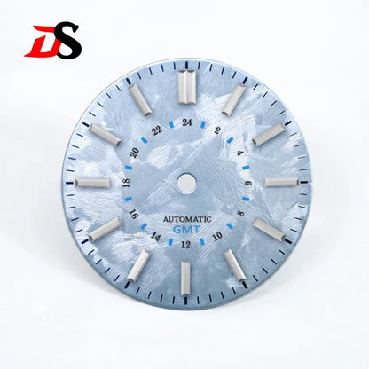 28.5mm Sakura Blue GMT Dial No Lume NH34GMT Movement No Date