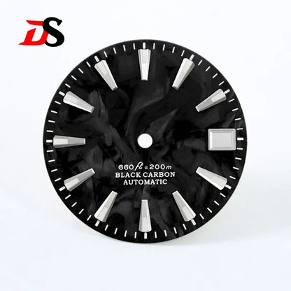 28.5mm Dial Lava Carbon Fiber BGW9 C3 Lume for NH35 NH38 Movement