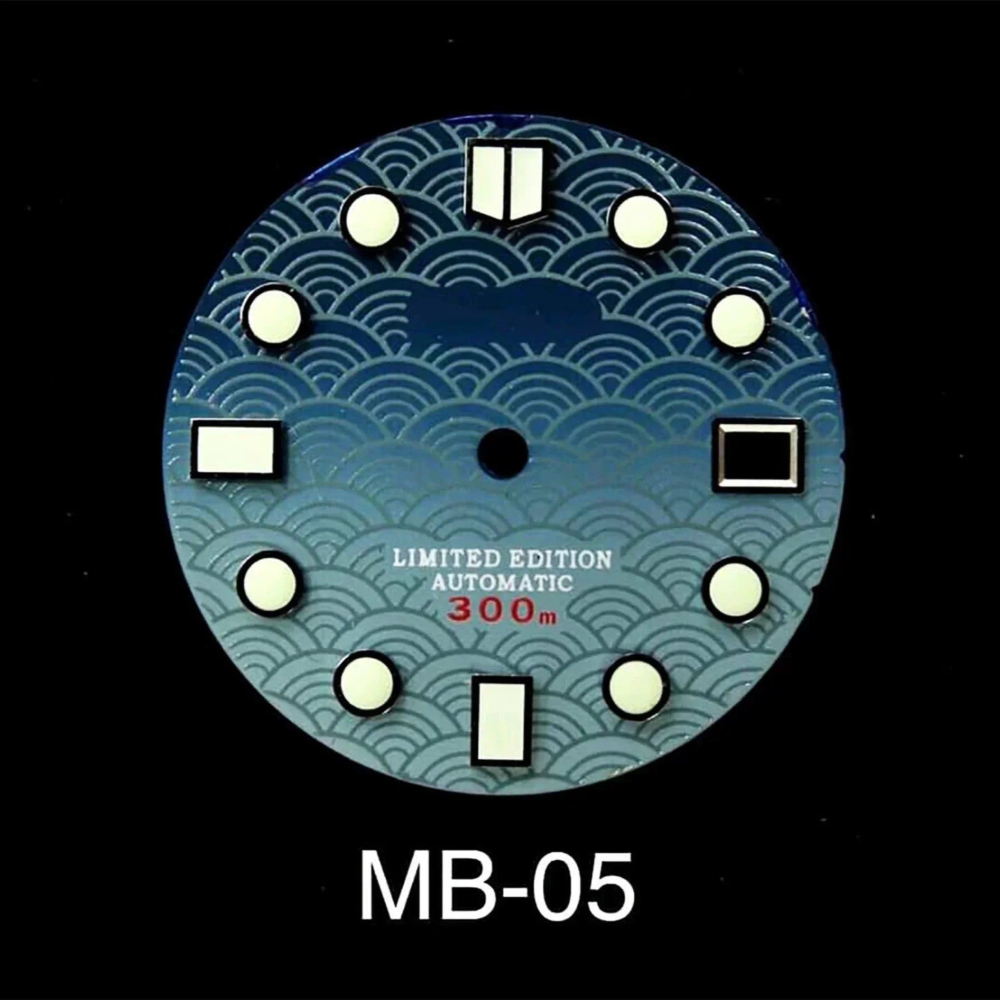 Wave Dial Refit 28.5mm NH35 Movement BGW9 C3 Lume