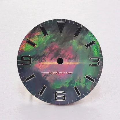 28.5mm 369 Dial Natural Shell MOD BGW9 Lume NH35NH36 Movement Black Lume