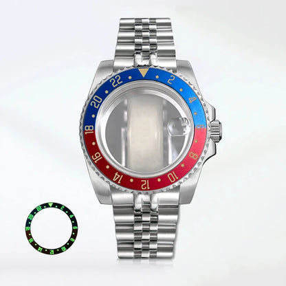 SUB Diving Case 40.5mm Stainless Steel GMT with Jubilee Bracelet NH34 ETA2824 NH35