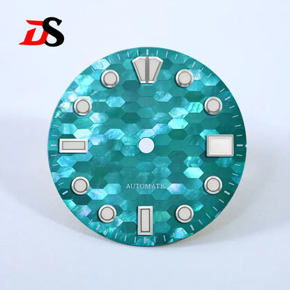 28.5mm Dial Mosaic Mother-of-pearl Dial BGW9 C3 Lume MOD NH35 Movement