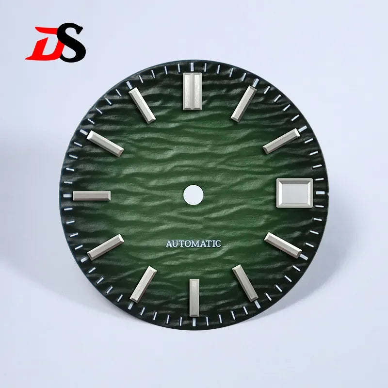 28.5mm Wave Dial Gradient No Lume for NH35/NH38 Movement 3 O'clock Date/no Date
