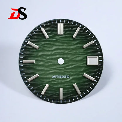 28.5mm Wave Dial Gradient No Lume for NH35/NH38 Movement 3 O'clock Date/no Date