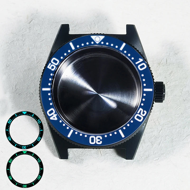 62MAS 40mm Black Case PVD Stainless Steel Case Sapphire Glass AR Coating NH34GMT NH35 Arab Bezel Ceramic