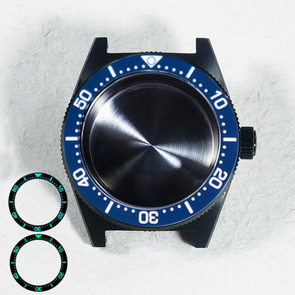 62MAS 40mm Black Case PVD Stainless Steel Case Sapphire Glass AR Coating NH34GMT NH35 Arab Bezel Ceramic