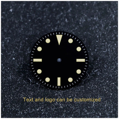 28.5mm Retro SUB Dial Beige Lume Suitable for NH35NH34 Movement