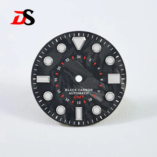 Carbon Fiber Dial GMT Blue Lume NH34NH35 28.5mm