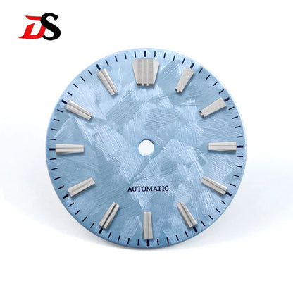 GS High Quality Sakura Smoky Green No Date Dial No Lume 28.5MM NH38 Blue lume