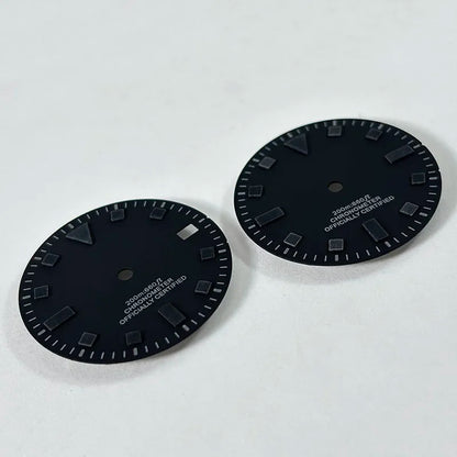 50-layer Retro 28.5mm Dial Matte Black White Dark Green Lume NH35 Movement