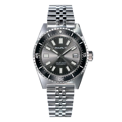 RIMALTI 40mm Watch Mother Shellfish Dial Sunburst Luxury Men's Watch Automatic Mechanical Sapphire Waterproof NH35 Movement