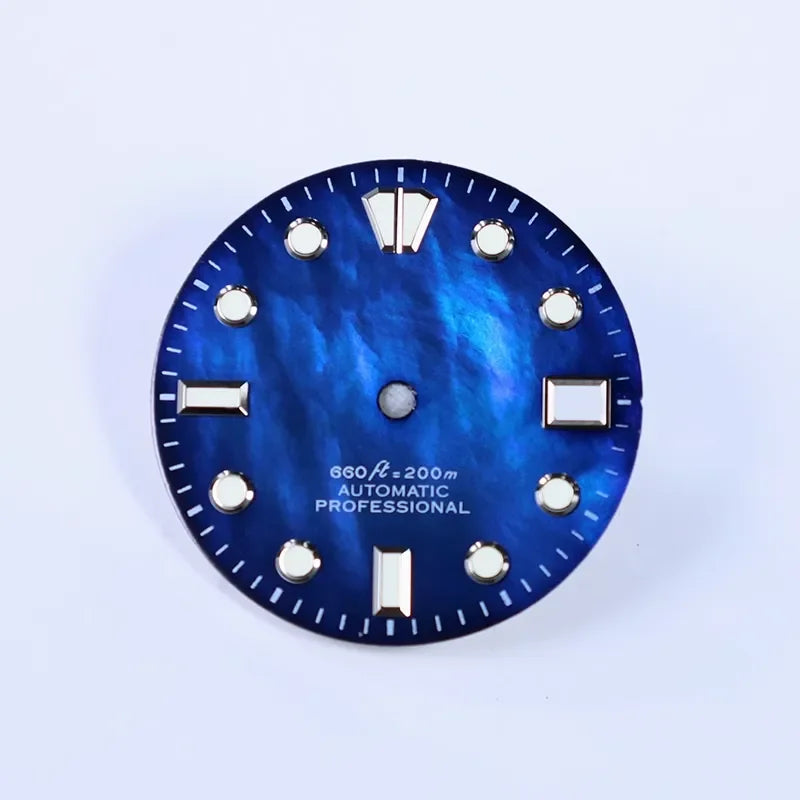 NH35 Dial 28.5MM Mother of Pearl Watch Dial BGW9 C3 Lume Fit NH35 NH36 Movement