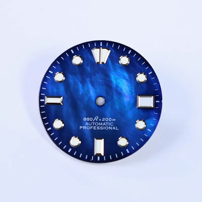NH35 Dial 28.5MM Mother of Pearl Watch Dial BGW9 C3 Lume Fit NH35 NH36 Movement
