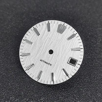 28.5mm Birch Dial GS MOD Blue Lume NH35 movement No Lume