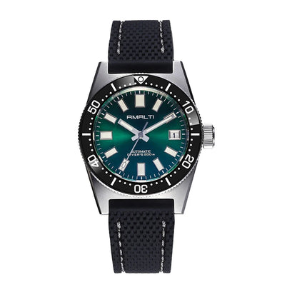 RMALTI 62MAS 40mm Watch Sunburst Dial Men's Watch Nh35 Automatic Mechanical Waterproof Blue Luminous Ceramic Bezel 200M