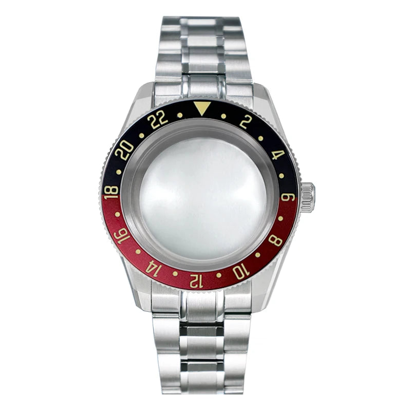 38mm Case with Bezel 38x30.6mm One-way Rotating Sapphire Crystal AR