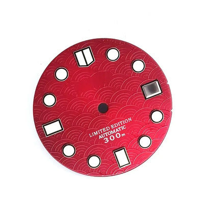 28.5mm Wave Dial Refit BGW9 C3 Lume for NH35 Movement