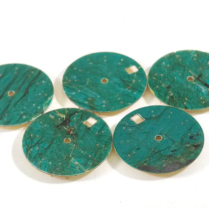 Green Labradorite Natural Dia l28.5mm No Date NH38NH35 Movement Stone Dial