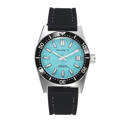 RMALTI 62MAS 40mm Watch Sunburst Dial Men's Watch Nh35 Automatic Mechanical Waterproof Blue Luminous Ceramic Bezel 200M