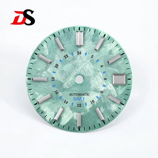 DS Sakura Blue GMT Dial No Luminous NH34GMT Movement 28.5MM