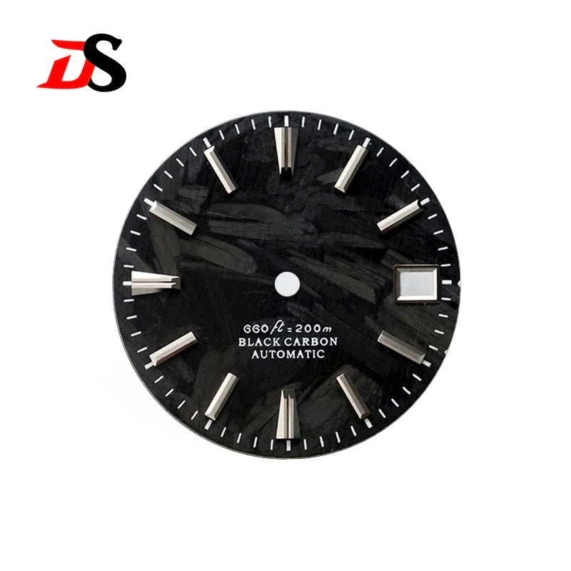 28.5mm Carbon Fiber Dial CTZ Index Custom Logo NH34 NH35 Movement No Lume