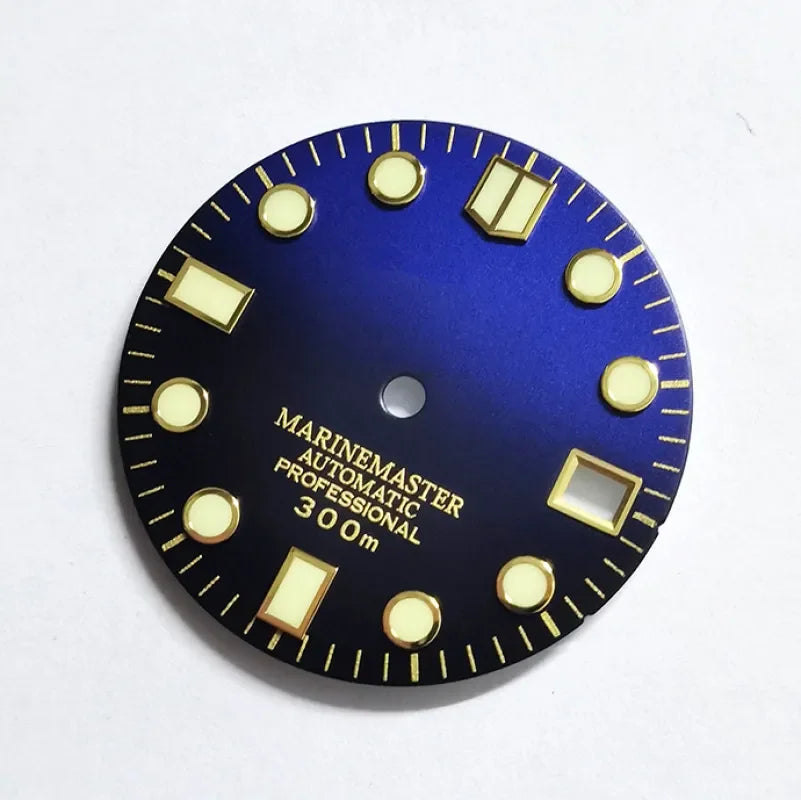 Marinemaster MM Index Dial Gold BGW9 C3 Lume for NH35NH36 Movement 28.5mm