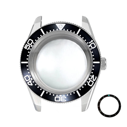 38mm CTZ Case with Bezel 38x30.6mm One-way Rotating Sapphire Crystal AR NH35 for 28.5mm NH34 120 Clicks