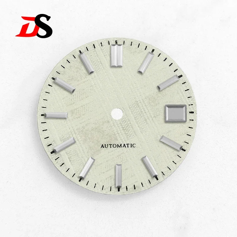 28.5MM Dial Texture Surface Watch Dial for NH35/NH36 Movement SKX007 No Lume Art Style
