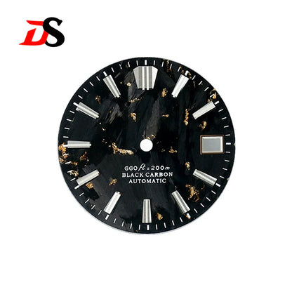 28.5mm Carbon Fiber Dial CTZ Index Custom Logo NH34 NH35 Movement No Lume
