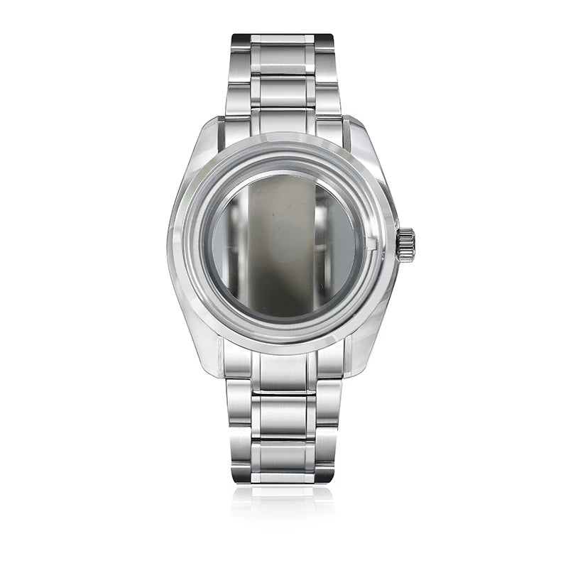 44GS 40mm Case Sapphire Crystal Chapter Ring Matches Luxury GMT NH35 NH34 Automatic Fit 32.5mm Dial High Quality Watch Case