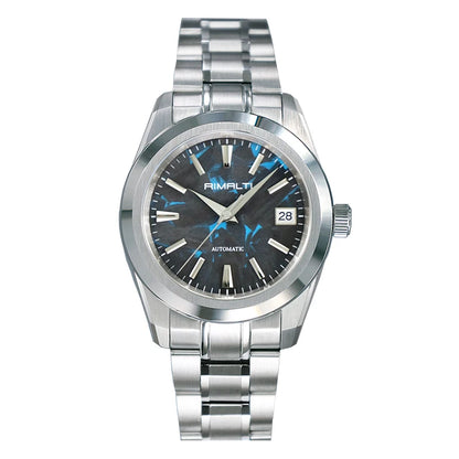 RIMALTI 38.5MM Watch Carbon Fiber Dial Business Men's Watch Automatic Mechanical Sapphire Waterproof NH35 Movement 10bar