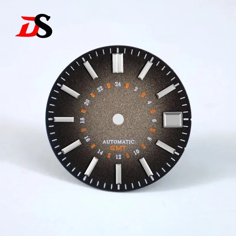 Spark Texture Smoked Dial GMT NH34 Movement No Lume 28.5mm Dial