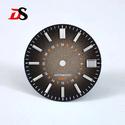 Spark Texture Smoked Dial GMT NH34 Movement No Lume 28.5mm Dial