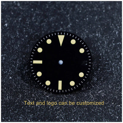 28.5mm Retro SUB Dial Beige Lume Suitable for NH35NH34 Movement