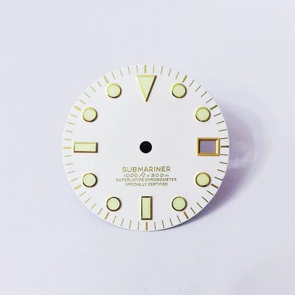 Gold Index Sunburst SUB Dial Mod BGW9 C3 Lume Dial NH35NH36 Movement 28.5mm